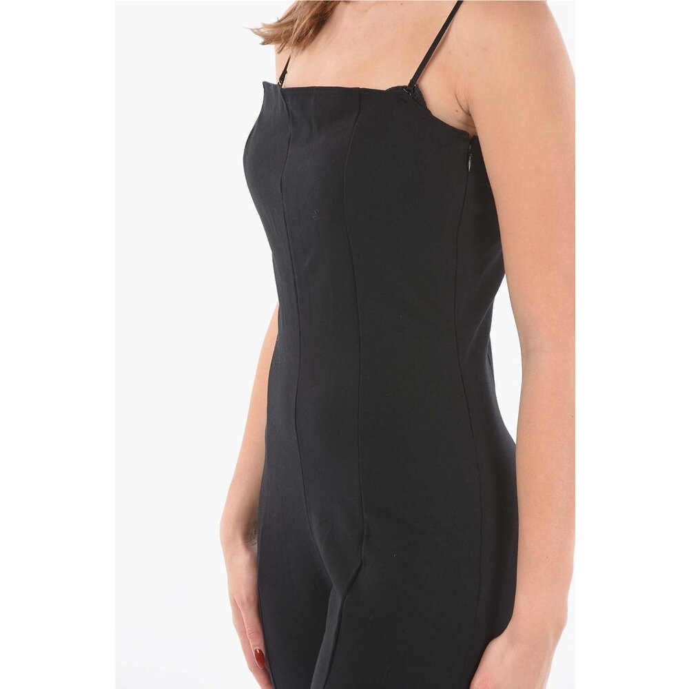 NEW size L Wolford x AMINA MUADDI Strapless Bodycon Stirrup Jumpsuit - Picture 3 of 6